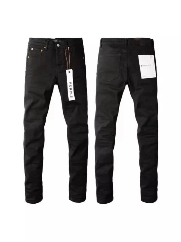 All-Black Form-Fitting Purple Jeans 37 styles