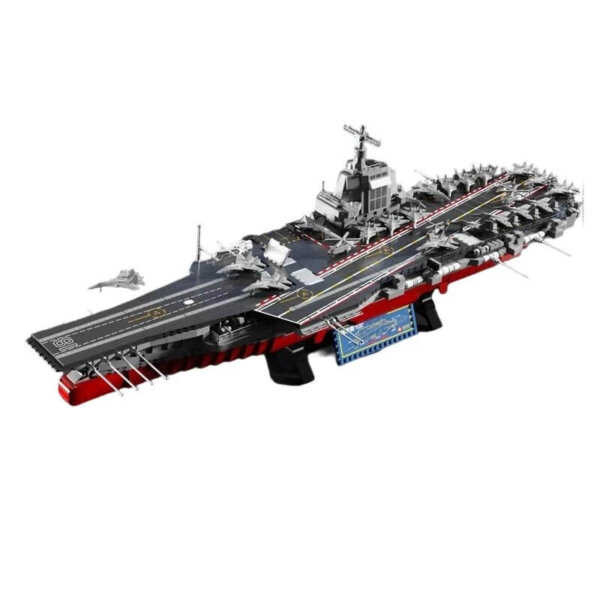 Lego-compatible Fujian-class aircraft carrier building block model